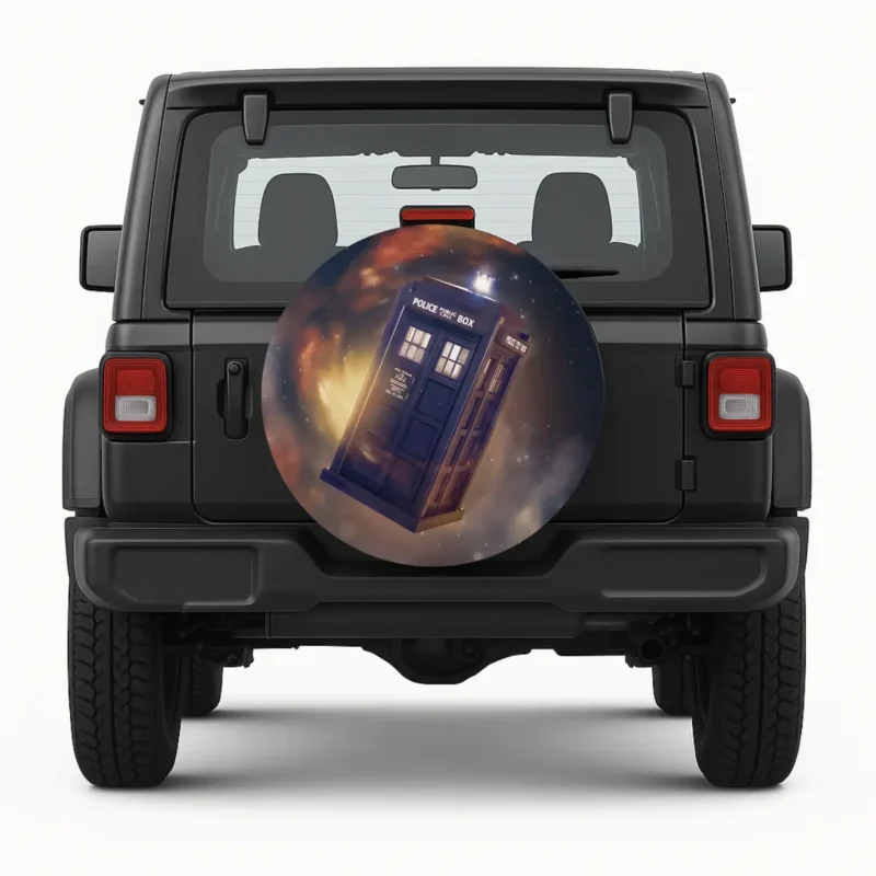 Tardis Spare Tire Cover