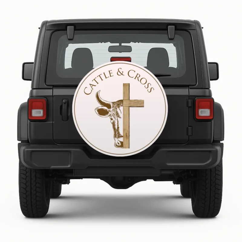 Cattle & Cross — custom spare tire cover by Wheel Shell