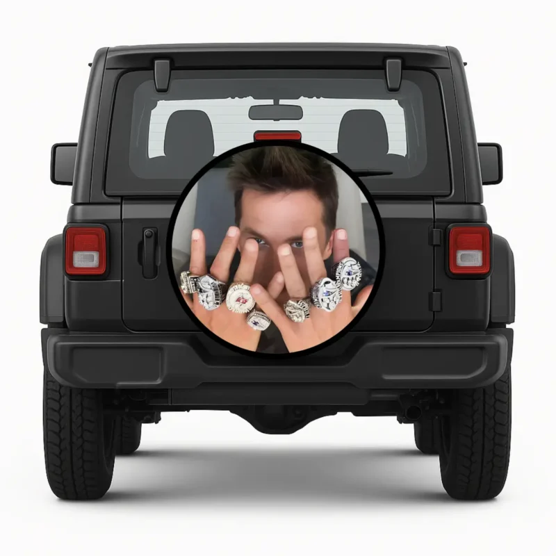 Tom Brady — custom spare tire cover by Wheel Shell