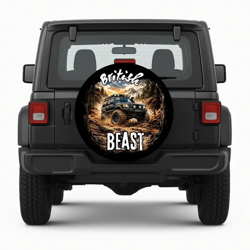 British Beast — custom spare tire cover by Wheel Shell