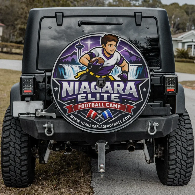 Niagara Elite — custom spare tire cover by Wheel Shell