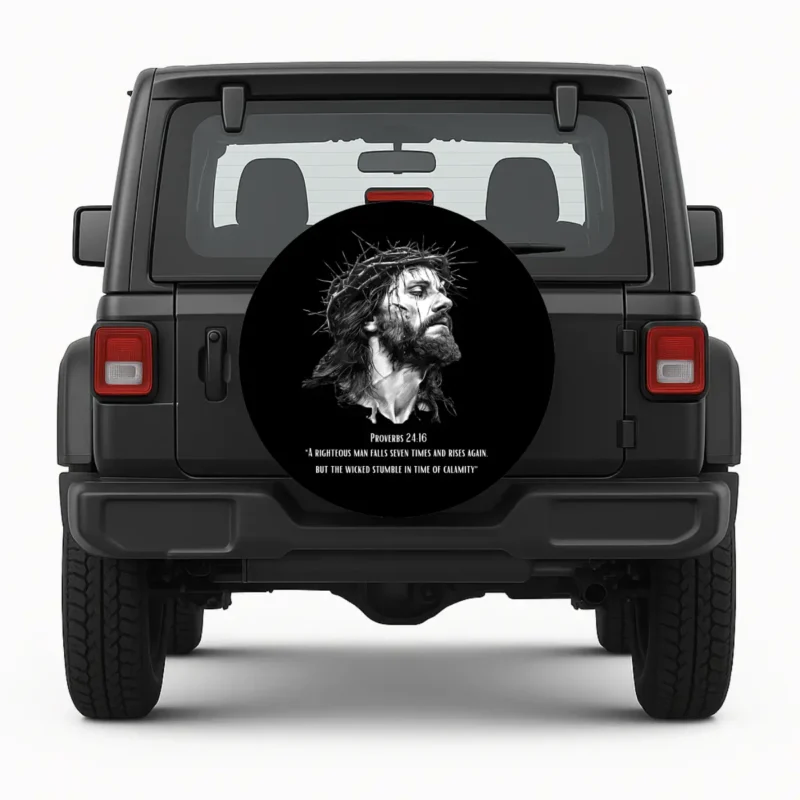 Jesus — housse de roue de secours personnalisée par Wheel Shell