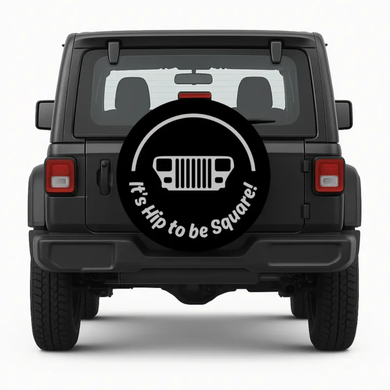 It’s Hip to be Square — custom spare tire cover by Wheel Shell