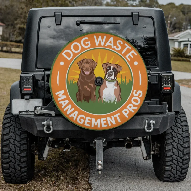 Dog Waste — custom spare tire cover by Wheel Shell