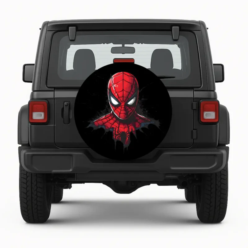 Spiderman spare tire cover