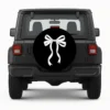 White Bow Tire Cover