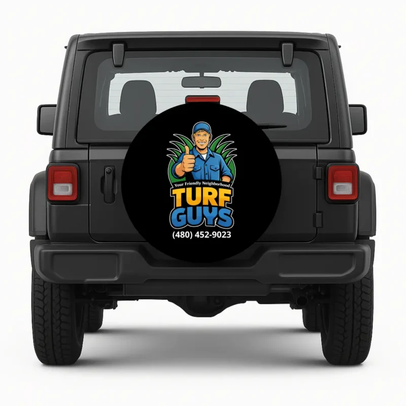 Turf Guys — custom spare tire cover by Wheel Shell