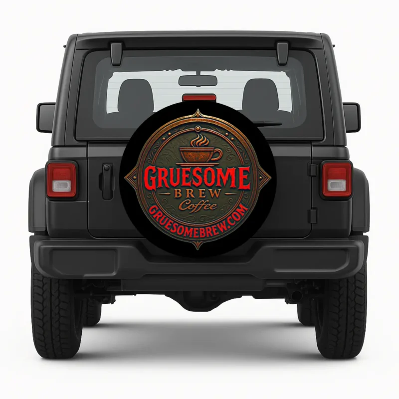 Gruesome Brew — custom spare tire cover by Wheel Shell