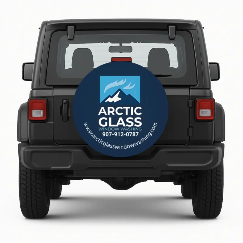 Artic Glass — housse de roue de secours personnalisée par Wheel Shell