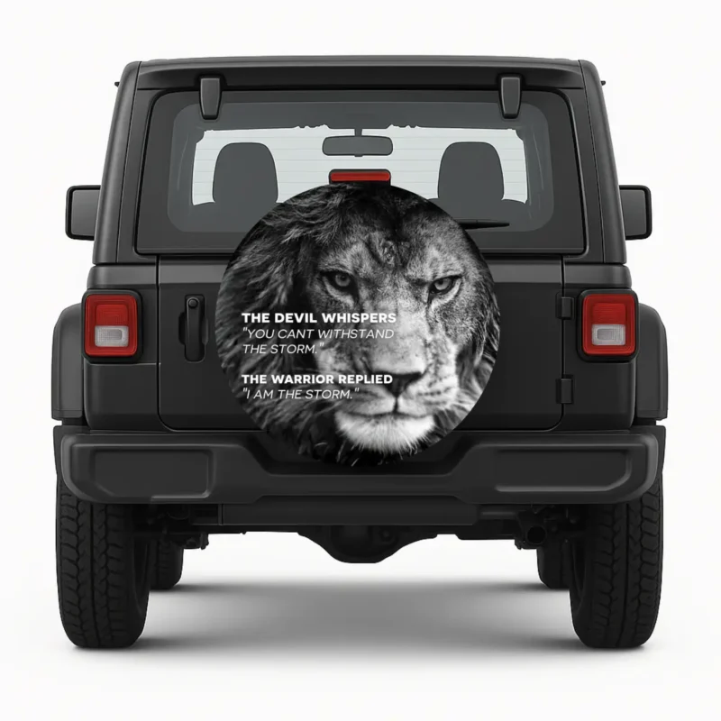I Am The Storm — housse de roue de secours personnalisée par Wheel Shell