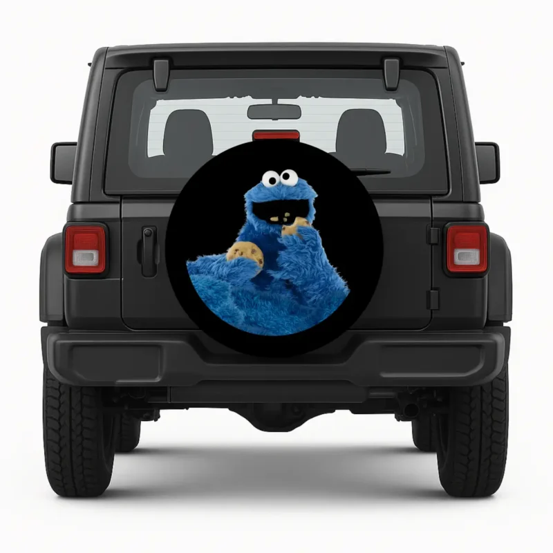 Monster Cookie — custom spare tire cover by Wheel Shell