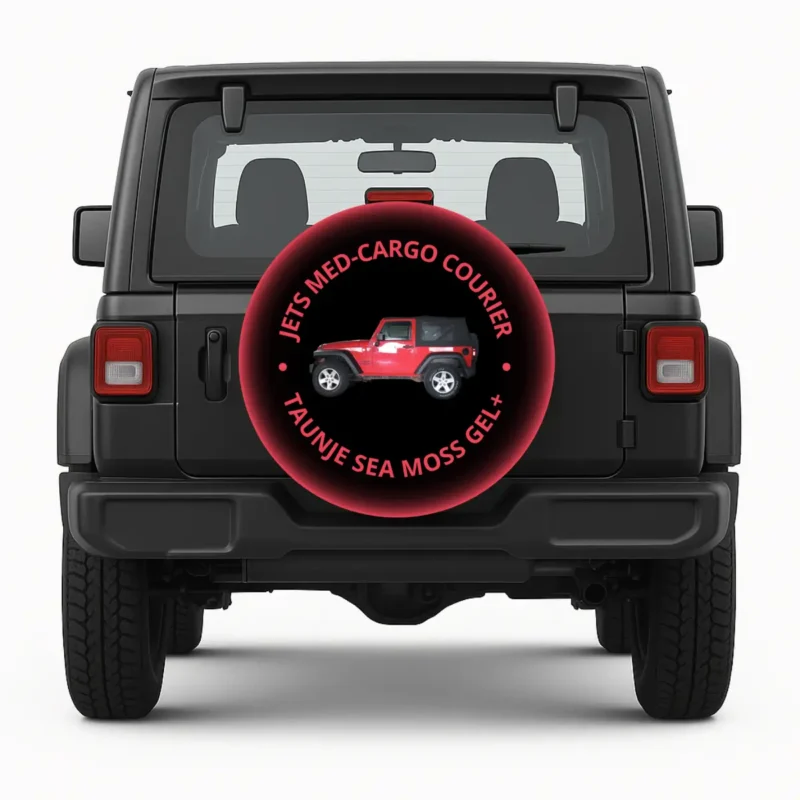 Jets Med — custom spare tire cover by Wheel Shell