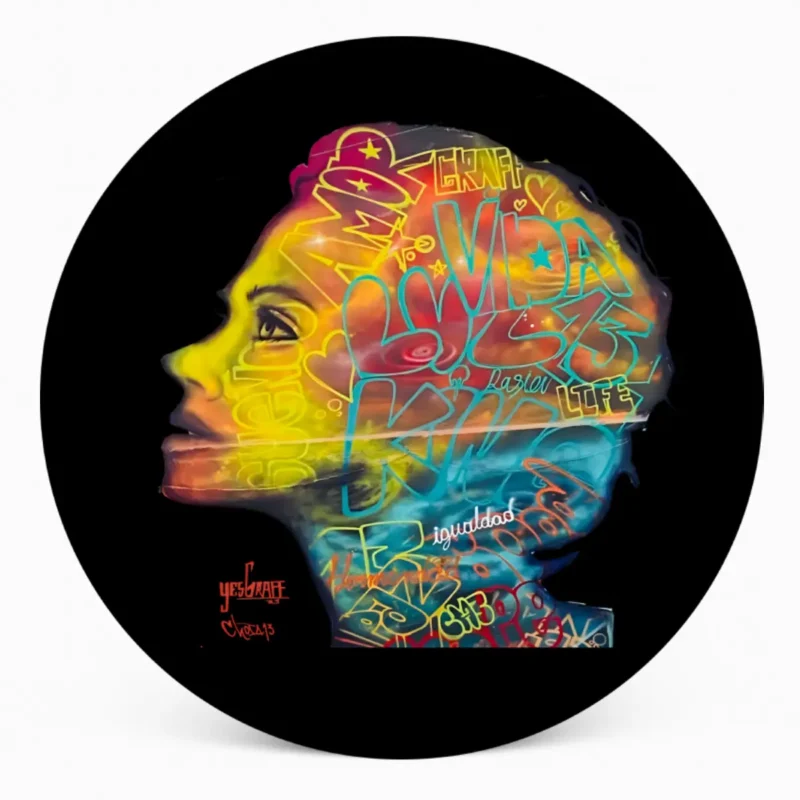Street Art Woman Spare Tire Cover