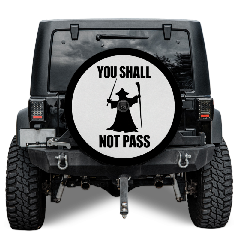 You Shall Not Pass LOTR — custom spare tire cover by Wheel Shell