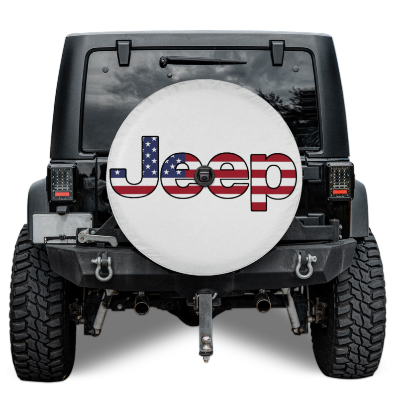 Jeep American Flag Spare Tire Cover