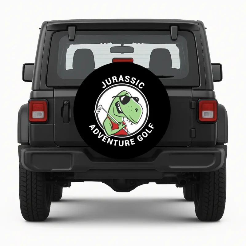 Jurassic Adventure Golf — custom spare tire cover by Wheel Shell