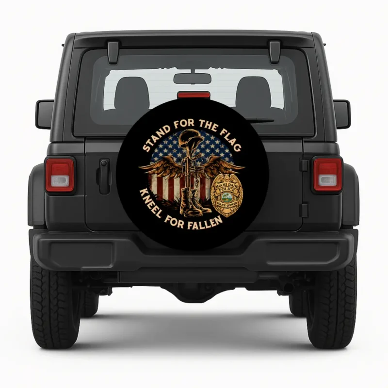 Stand For Your Flag Patriotic — custom spare tire cover by Wheel Shell