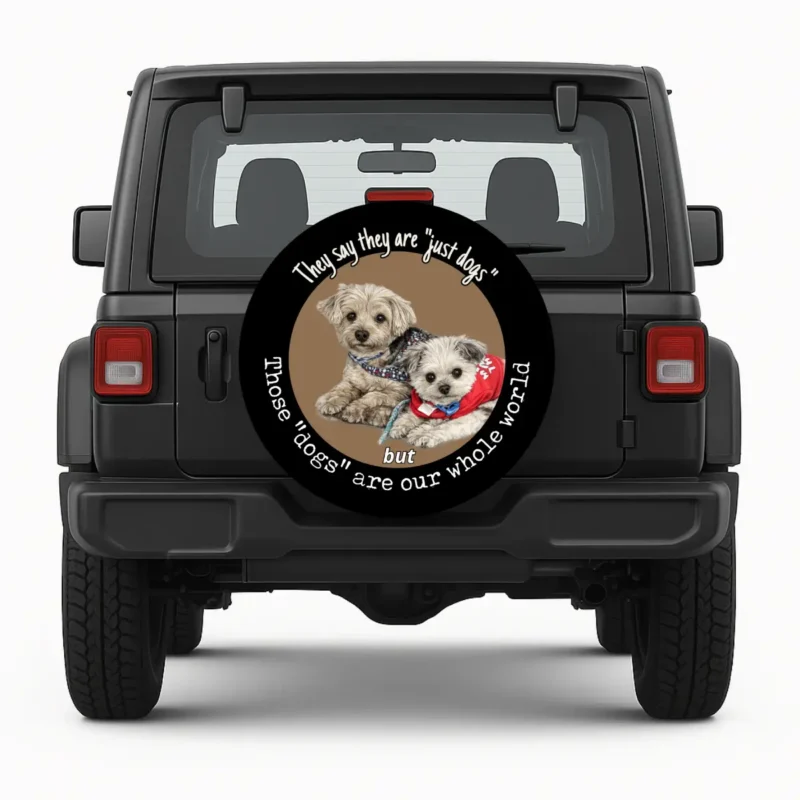 Our Whole World Dogs Spare Tire Cover