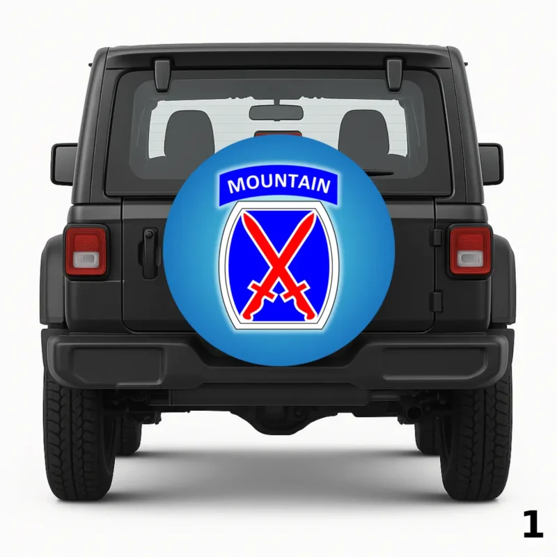 =Army Unit Patch Spare Tire Cover