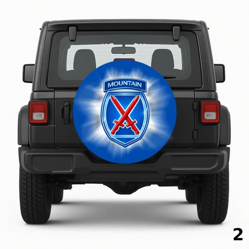 =Army Unit Patch Spare Tire Cover