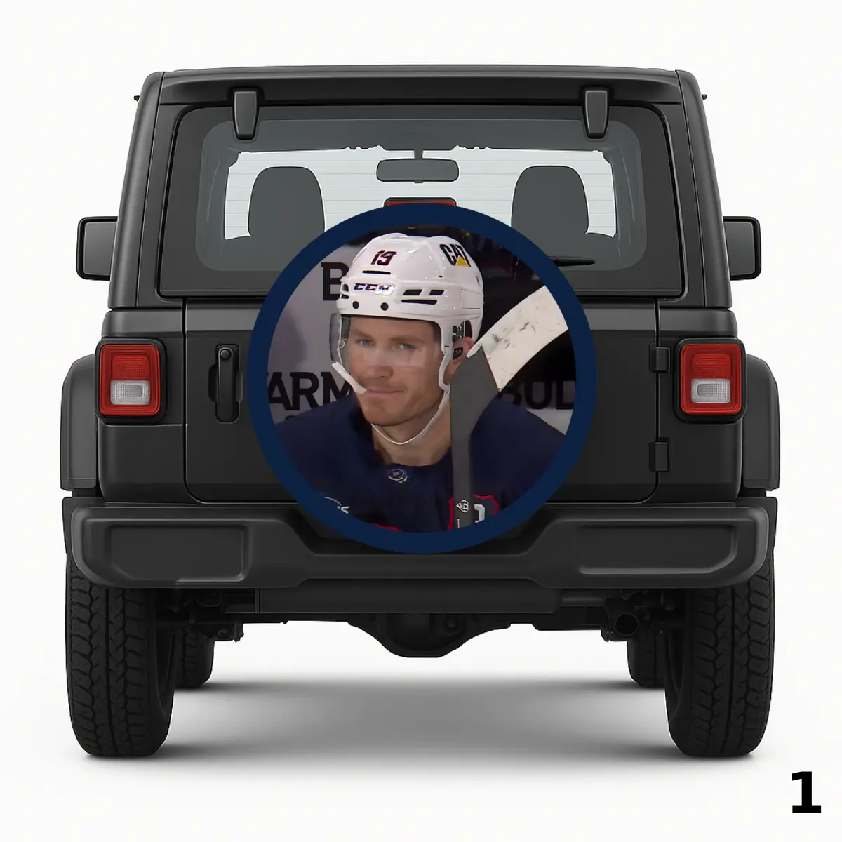 =Behind the Visor Spare Tire Cover