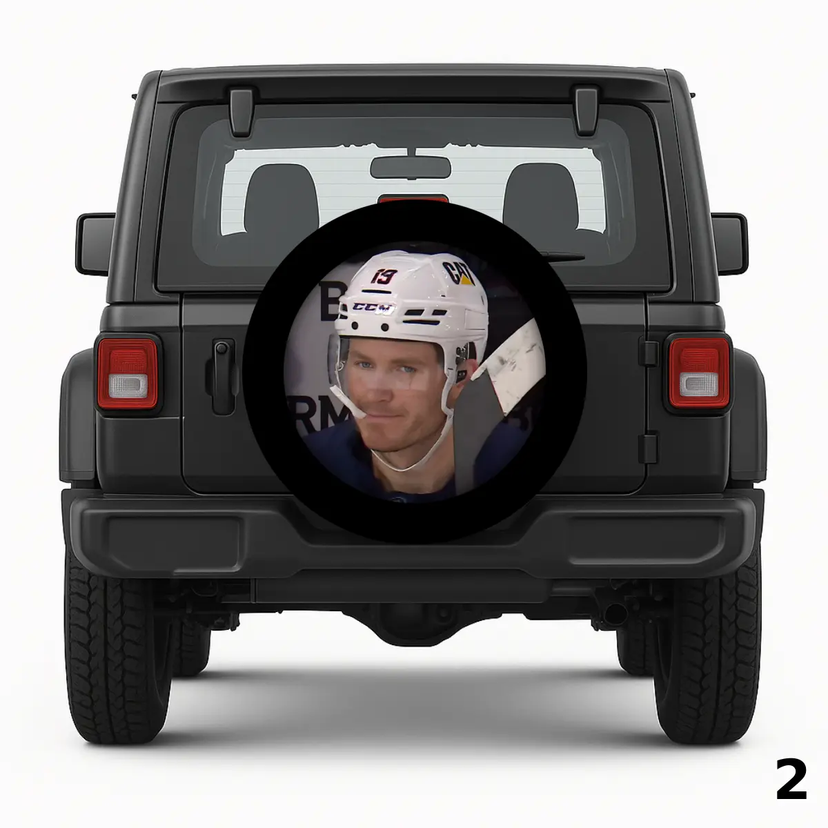 =Behind the Visor Spare Tire Cover