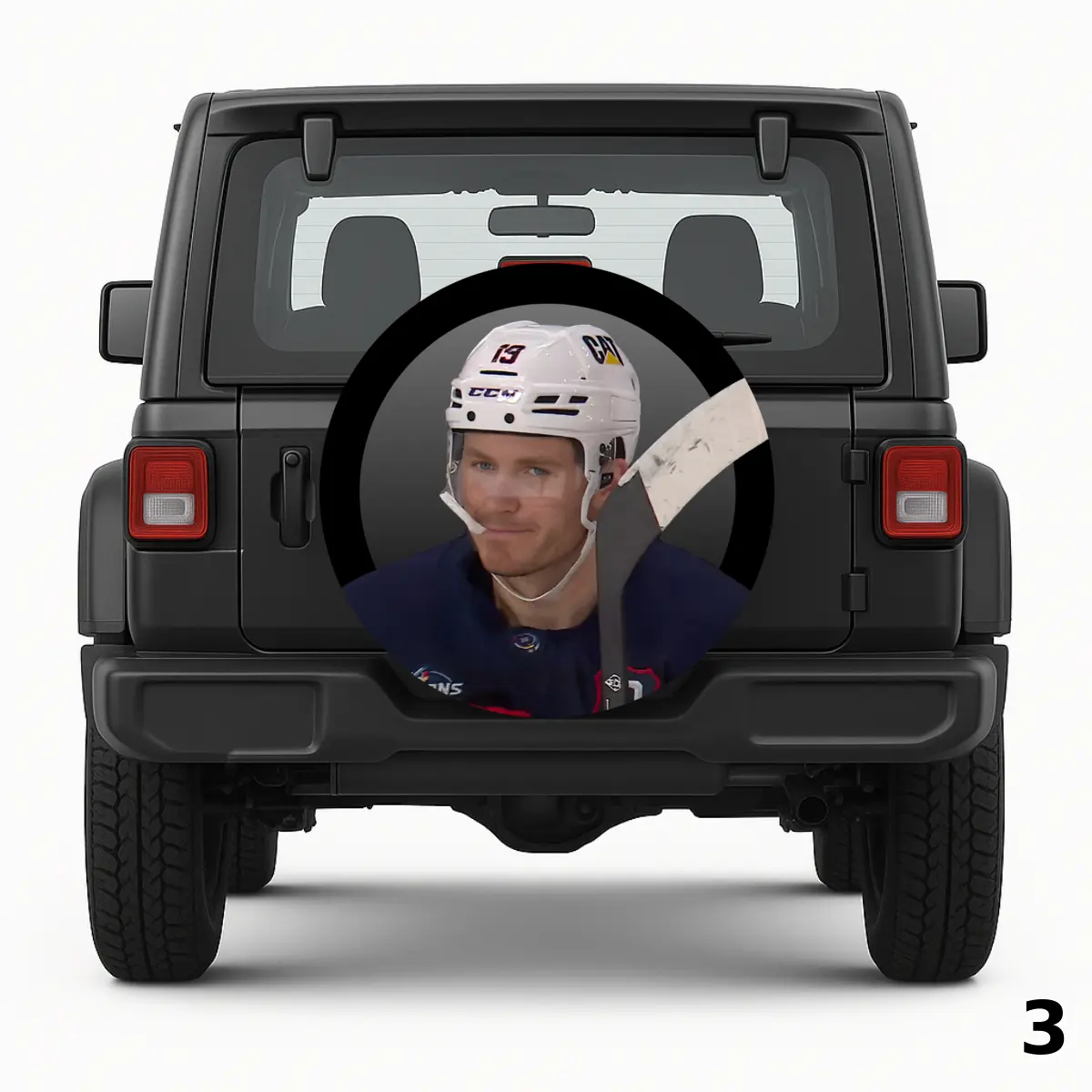 =Behind the Visor Spare Tire Cover