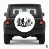 =Bigfoot saw me Spare Tire Cover
