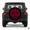 =Biohazard Skull Spare Tire Cover