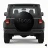 =Black Jeep Logo Spare Tire Cover