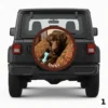 =Chocolate Lab Duke Spare Tire Cover
