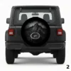 =Compass with mountain background Spare Tire Cover