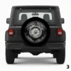 =Compass with mountain background Spare Tire Cover