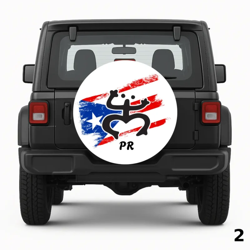 =Coqui Taino frog Spare Tire Cover