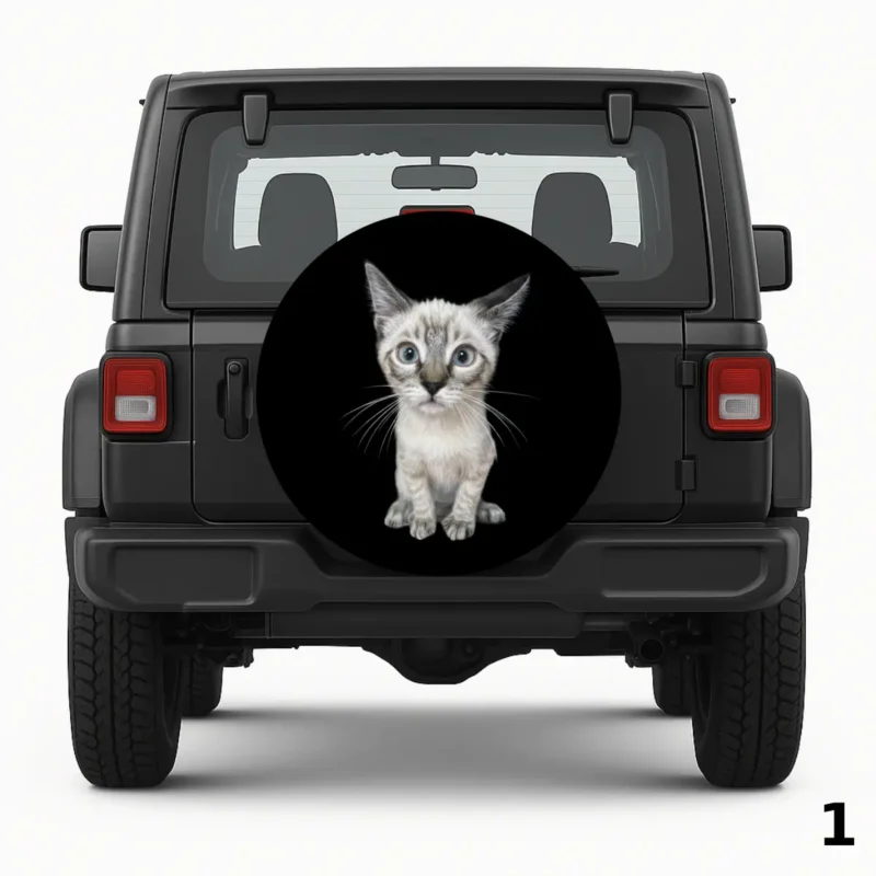 =Housse de Roue de Secours Curious Kitten