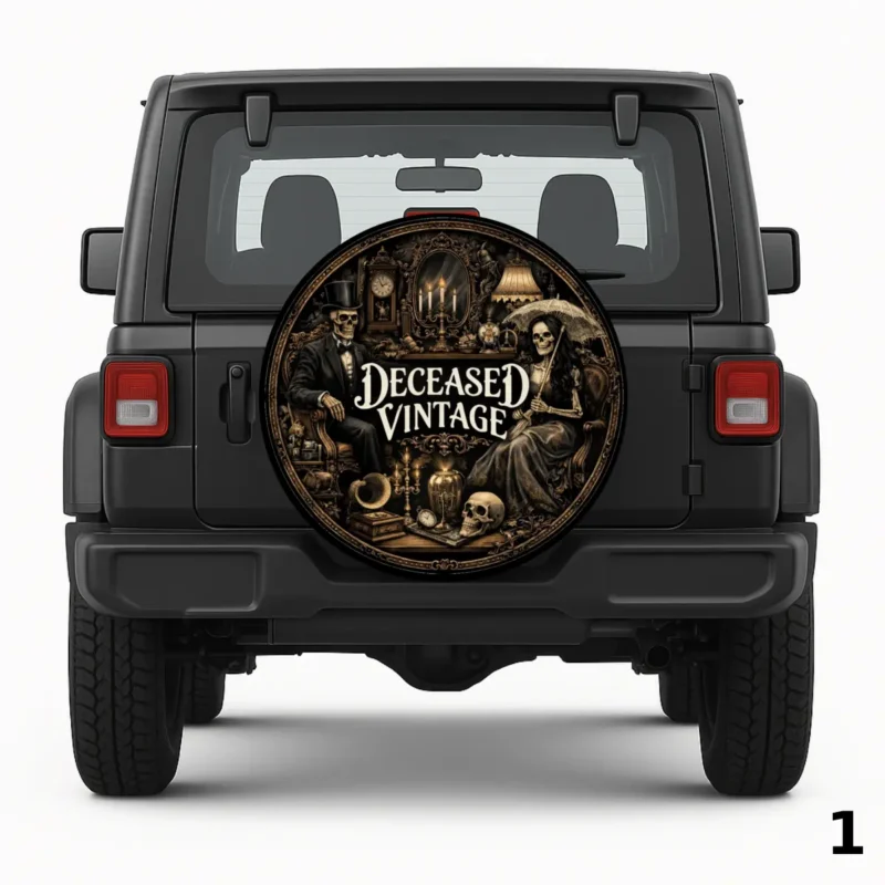 =Deceased Vintage Spare Tire Cover