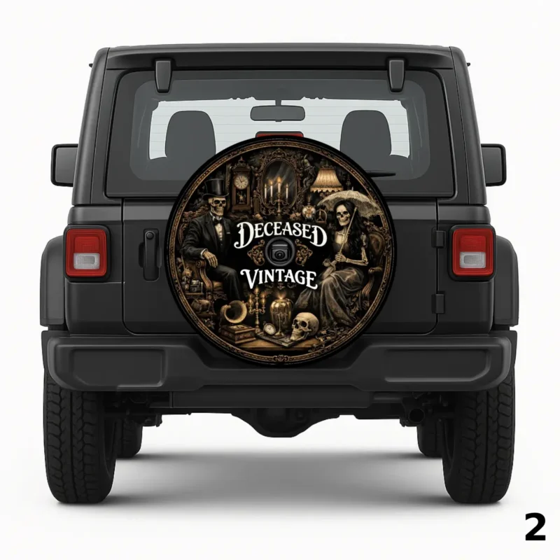 =Deceased Vintage Spare Tire Cover