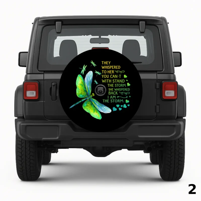 =Dragonfly I Am The Storm Spare Tire Cover