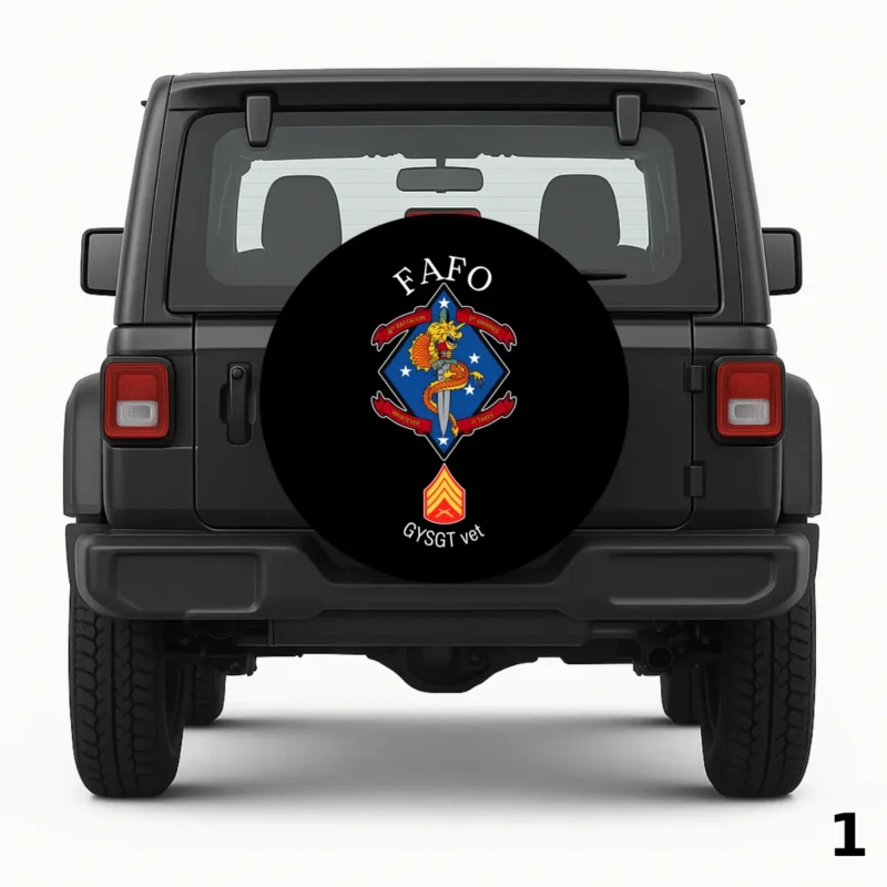 =FAFO GYSGT VET Spare Tire Cover
