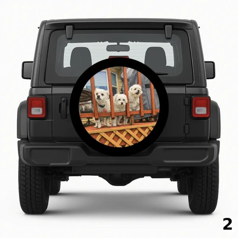 =Fluffy Trio Spare Tire Cover