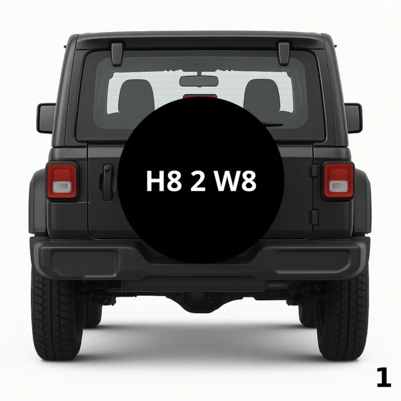=H8 2 W8 Spare Tire Cover