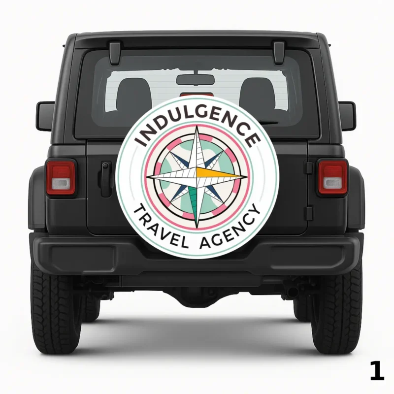 =Indulgence Travel Agency Spare Tire Cover