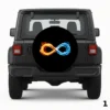=Infinity sign Spare Tire Cover