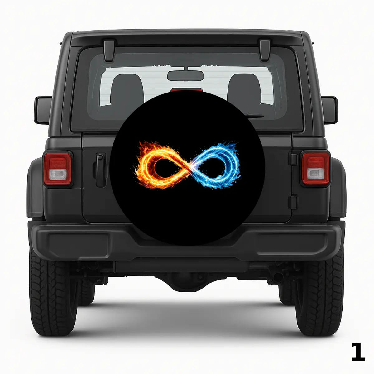 =Infinity sign Spare Tire Cover