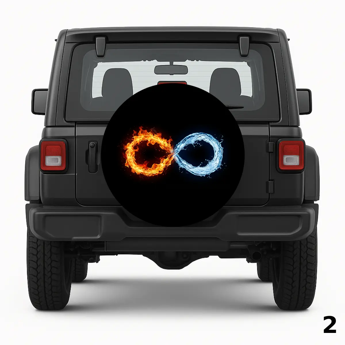 =Infinity sign Spare Tire Cover