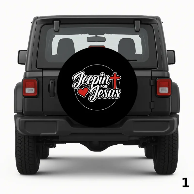 =Housse de roue de secours Jeepin for Jesus Mission