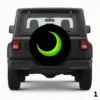 =Lime Green Moon Spare Tire Cover