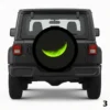 =Lime Green Moon Spare Tire Cover
