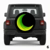 =Lime Green Moon Spare Tire Cover