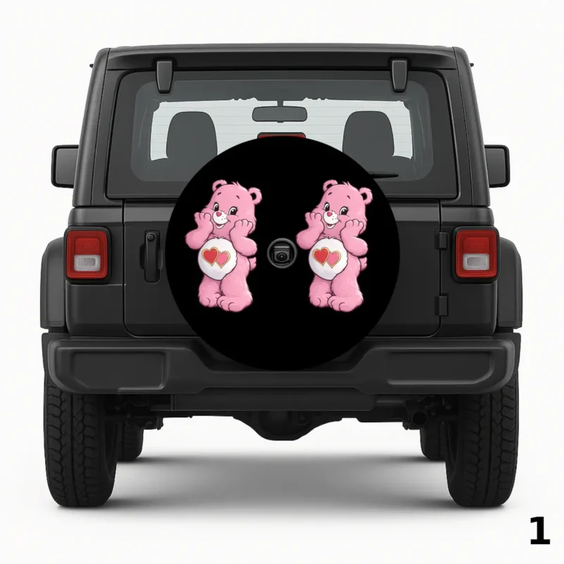 =Love a lot care bear Spare Tire Cover